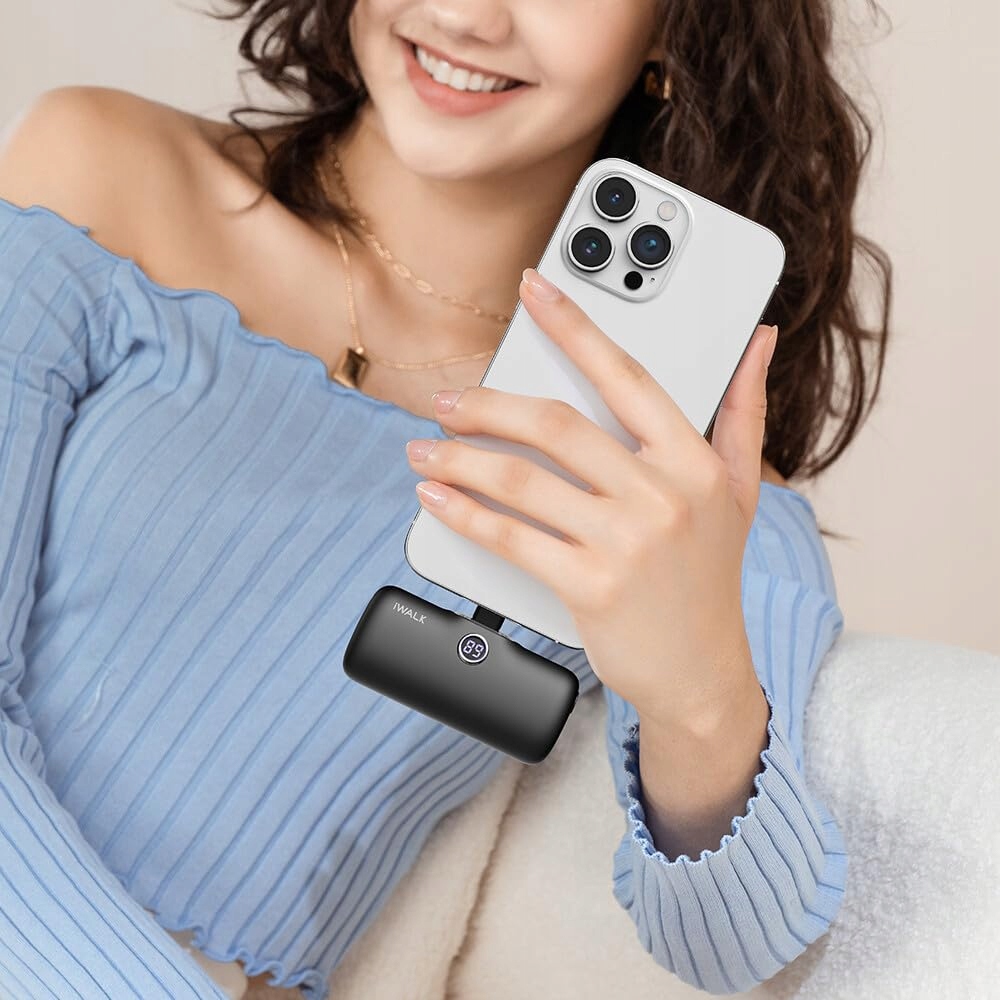 IWALK Powerbank 4800mAh USB-C 20W Szybkie Ładowanie Czarny — miniatura 7