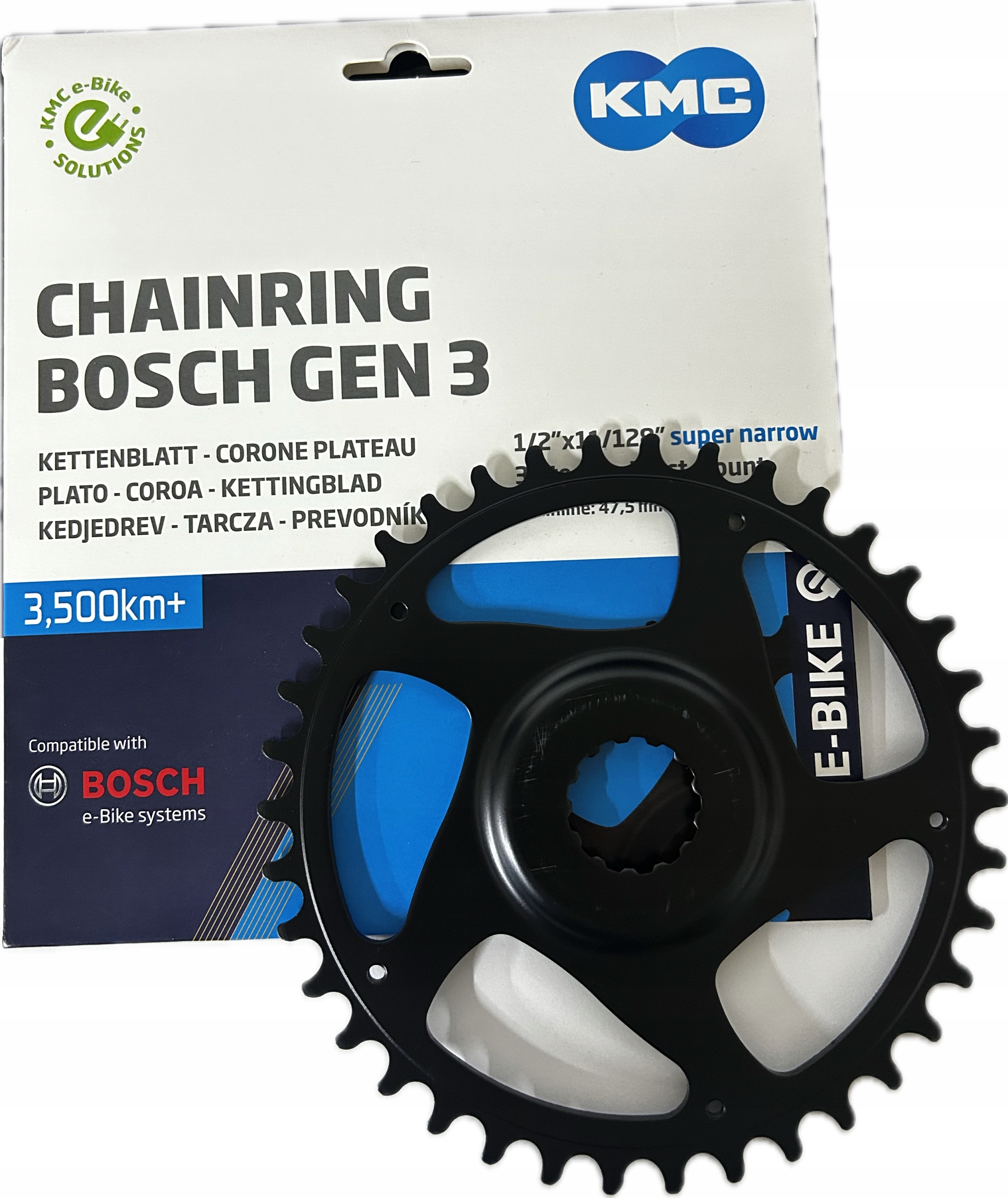 Zębatka Kmc Silnik Bosch gen. 3, 1/2"x11/128" Narrow 47,5 50,0 mm 38T Box