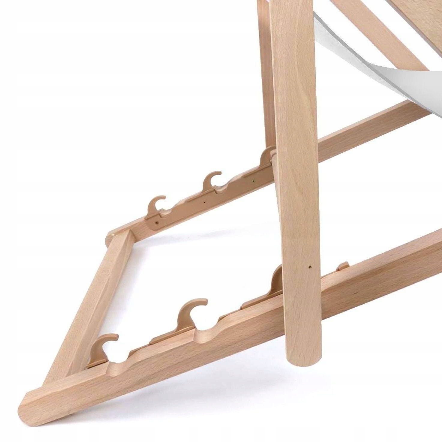 Leżak drewniany plażowy WŁASNY NADRUK LOGO Napis Stan opakowania oryginalne