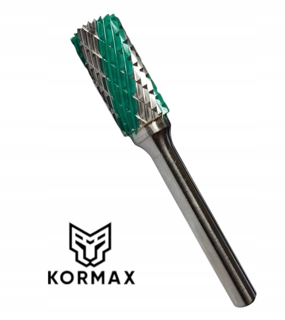 Fréza 12 mm rotační pilník Smíšený Zub 12x25 Úchop 6 mm z karbidu Kormax Vhm