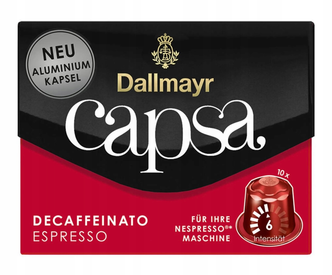 Capsa Kapsułki do Nespresso Dallmayr Espresso Decaffeinato 3X39 Sztuk