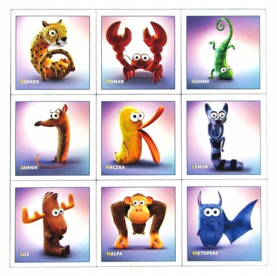 GRA PAMIĘCIOWA MEMORY MEMO ABC TVP zwierzątka Płeć Chłopcy Dziewczynki