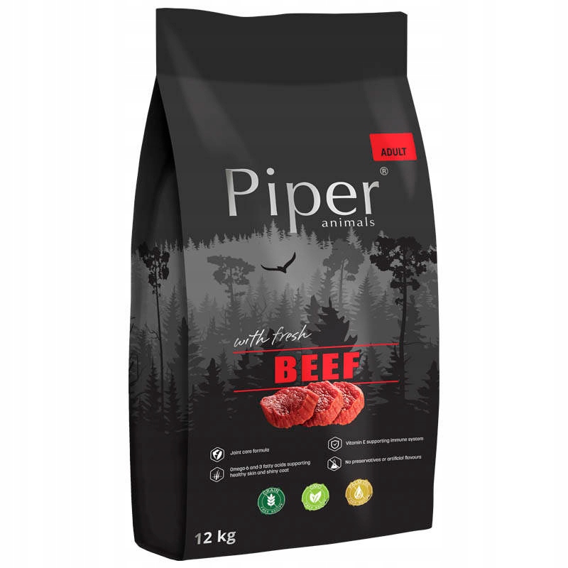 Piper Animals Karma sucha dla psa z wołowiną 12 kg