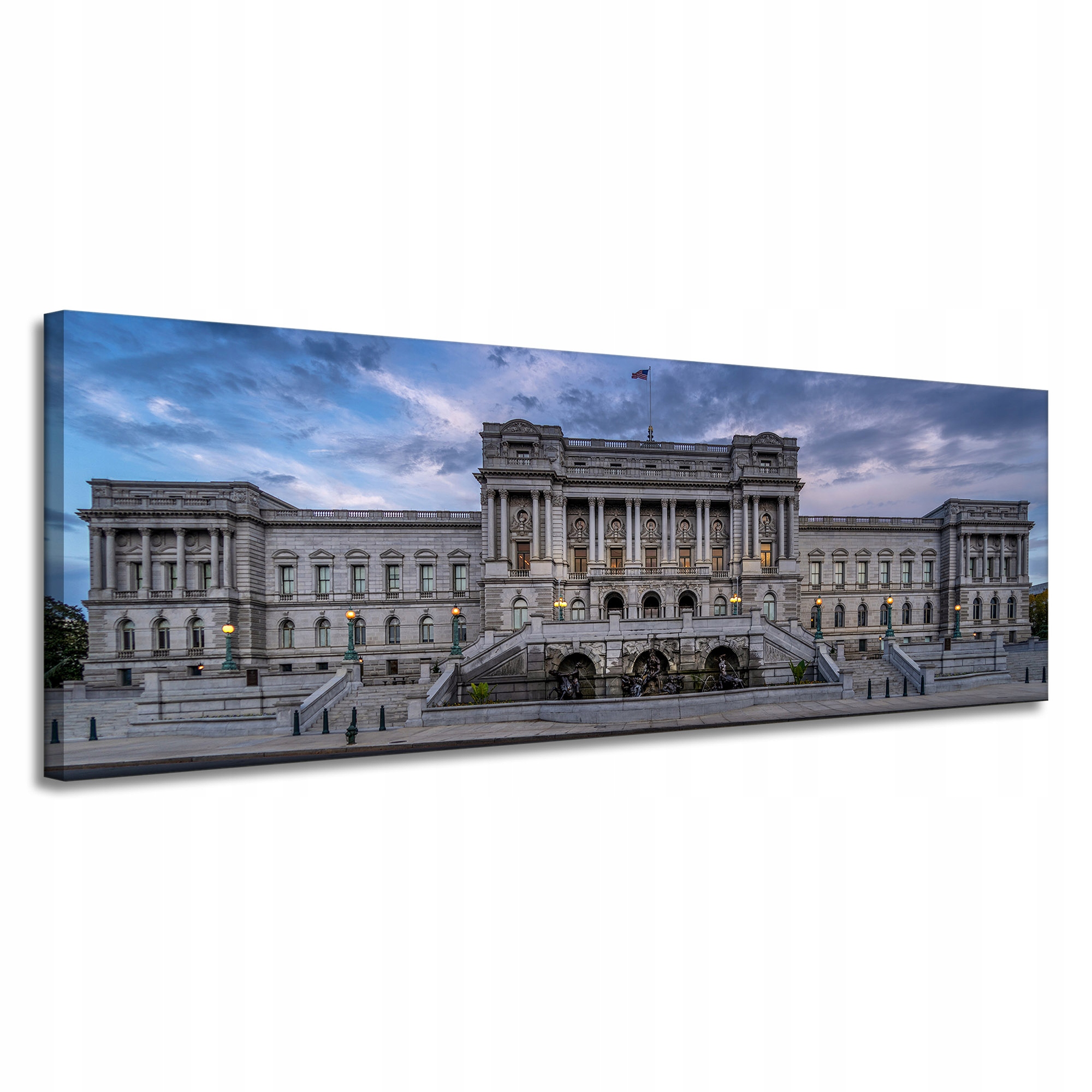 Obraz na plátně Architektura Kongresová knihovna 150 x 50 cm