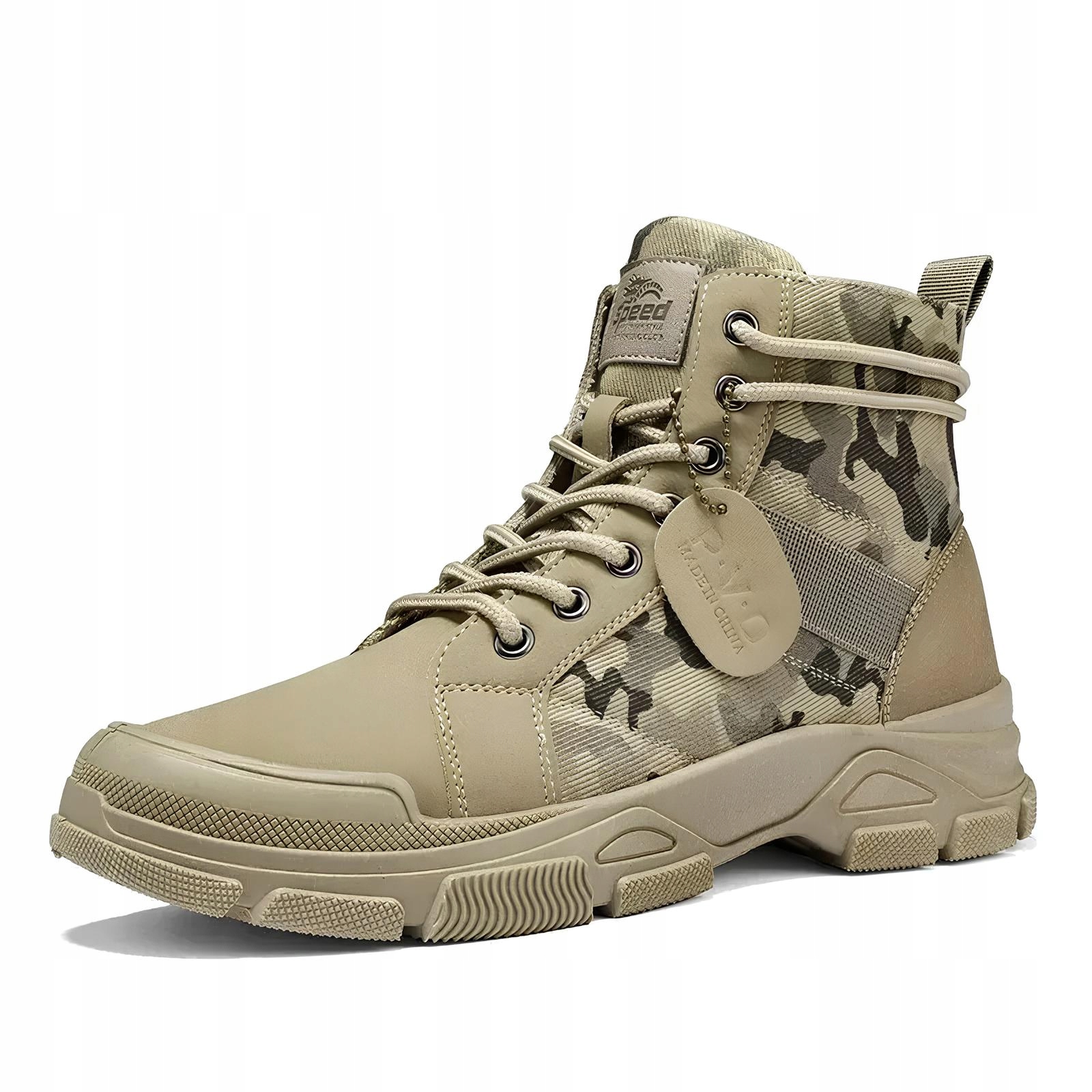 Taktické kotníkové boty velikost 44 khaki (27,5 cm x 43)