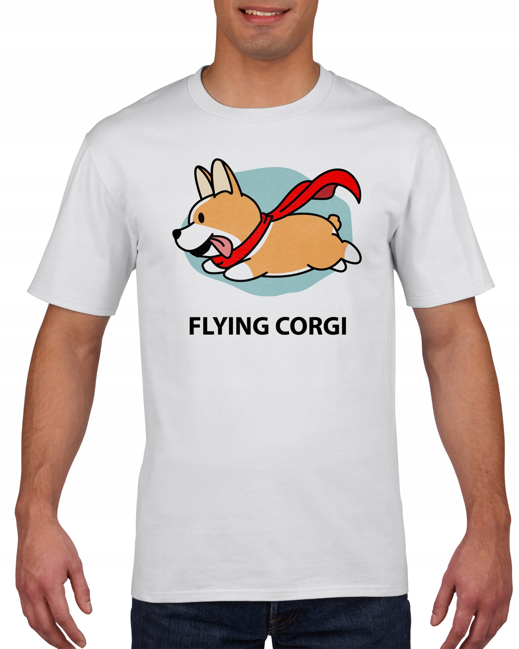 

Koszulka męska Latajcy Corgi M