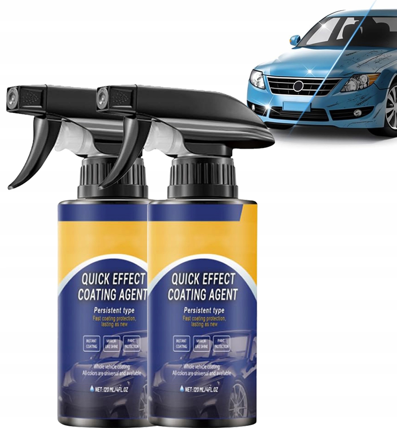 2x Nano Spray Do Naprawy Zarysowań Samochodów 120ML