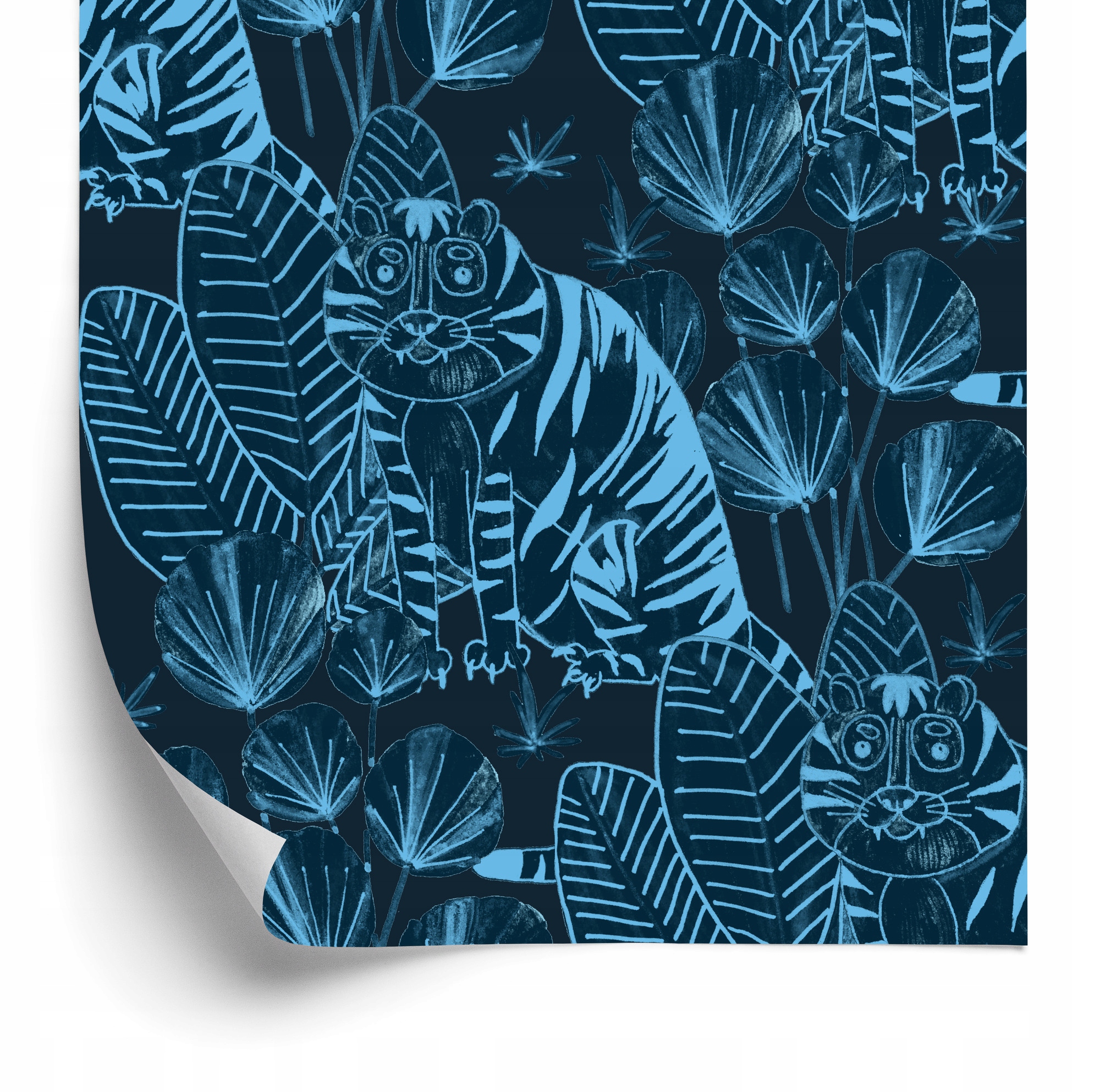 Tapeta Tigre a rastliny 50x1000 cm
