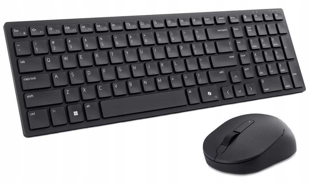 Dell KM555/ Česká/ Slovenská/ bezdrátová tichá klávesnice myš/ Usb/ černá