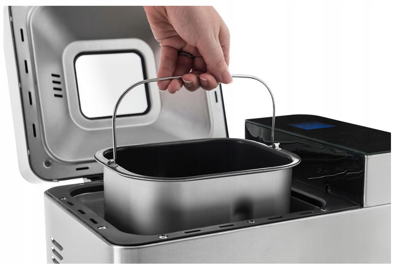 WYPIEKACZ DO CHLEBA 22 PROGRAM CHLEB JOGURT DŻEM Kolor dominujący srebrny/szary