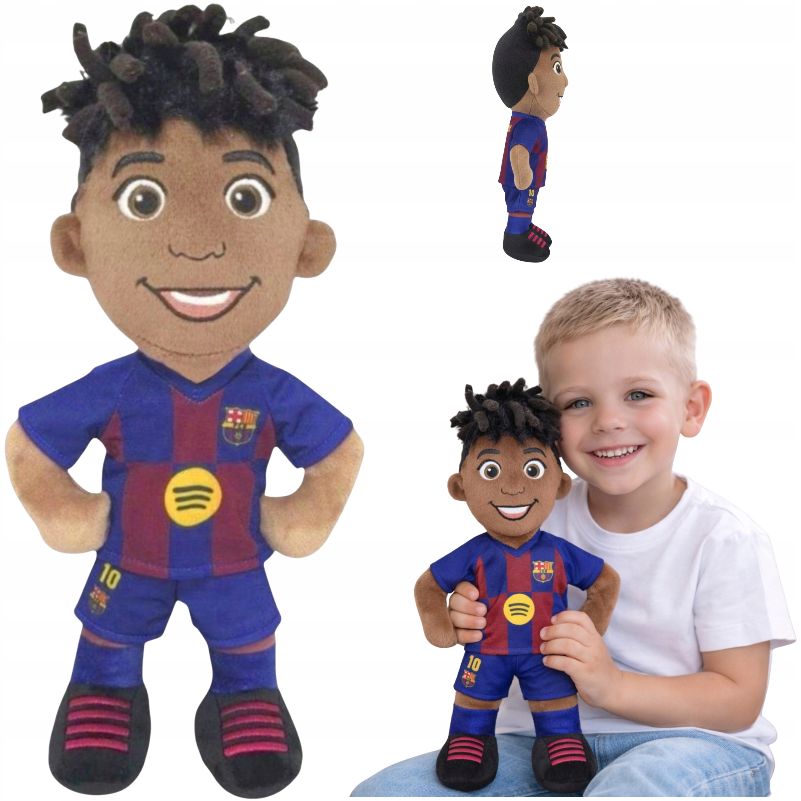 Fc Barcelona Pluszak Maskotka Klubowa dla Dzieci Piłkarz Yamal 36cm Kibic