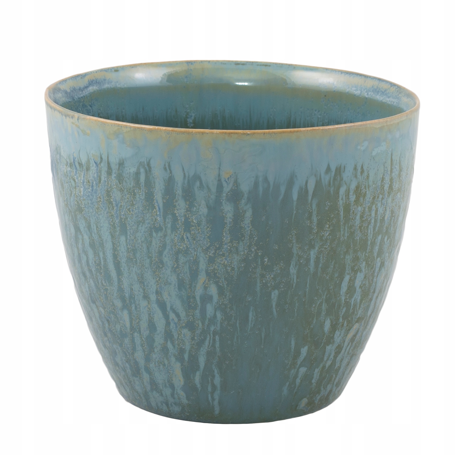 

Błękitna Doniczka ceramiczna śr. 12cm