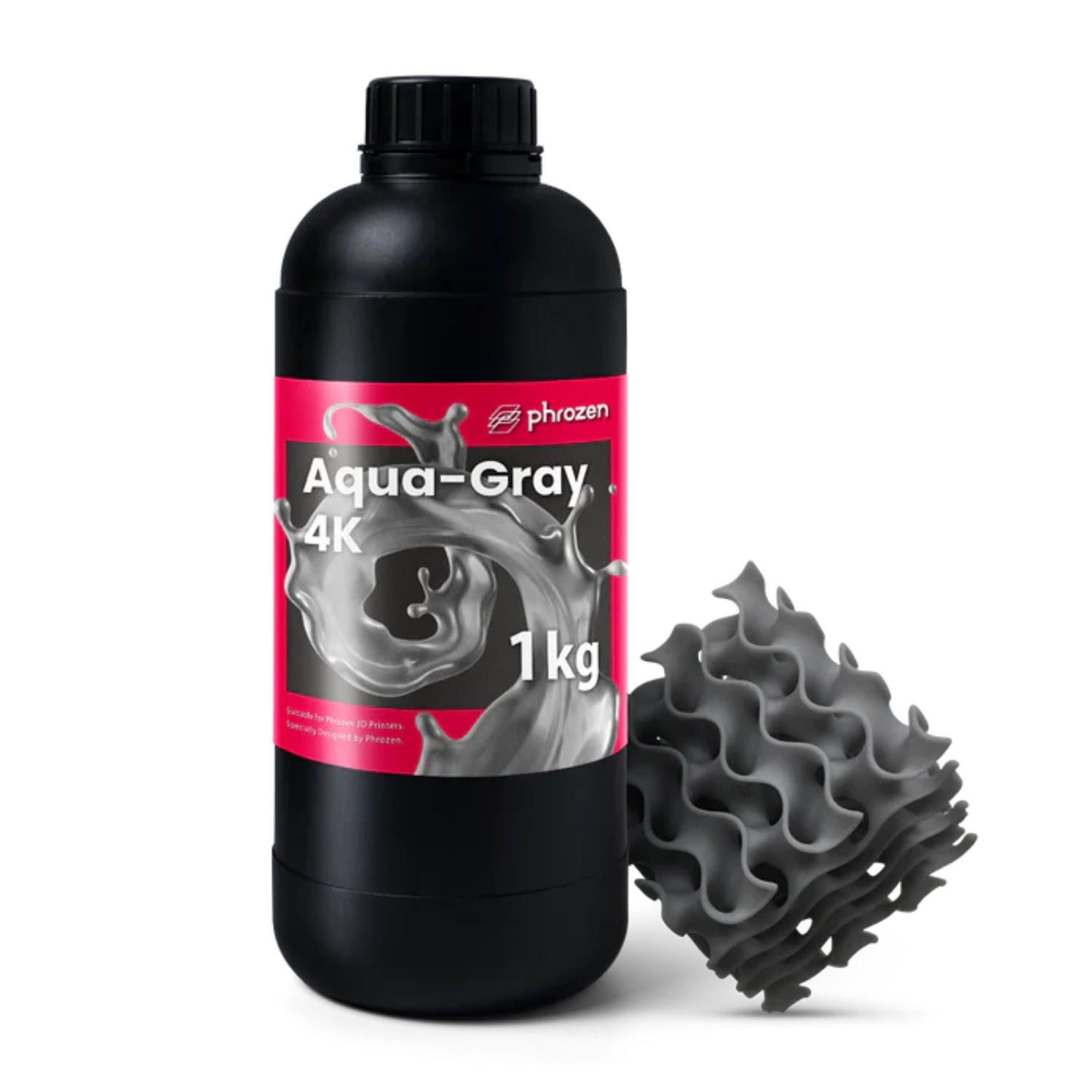 Uv Pryskyřice Phrozen Aqua Grey Šedá 4K 1kg 1l Pro 3D Tiskárnu