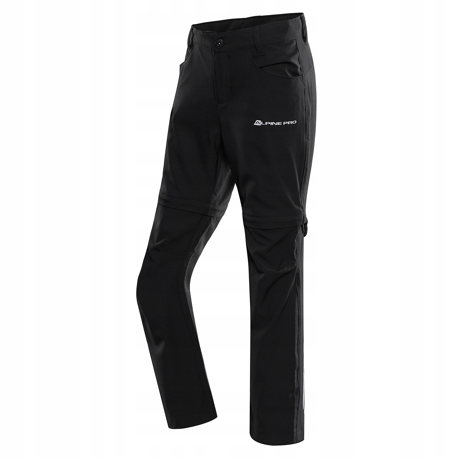 Alpine Pro Spodnie dziecięce odpinane nogawki Nesco 2 k.czarny r.116-122