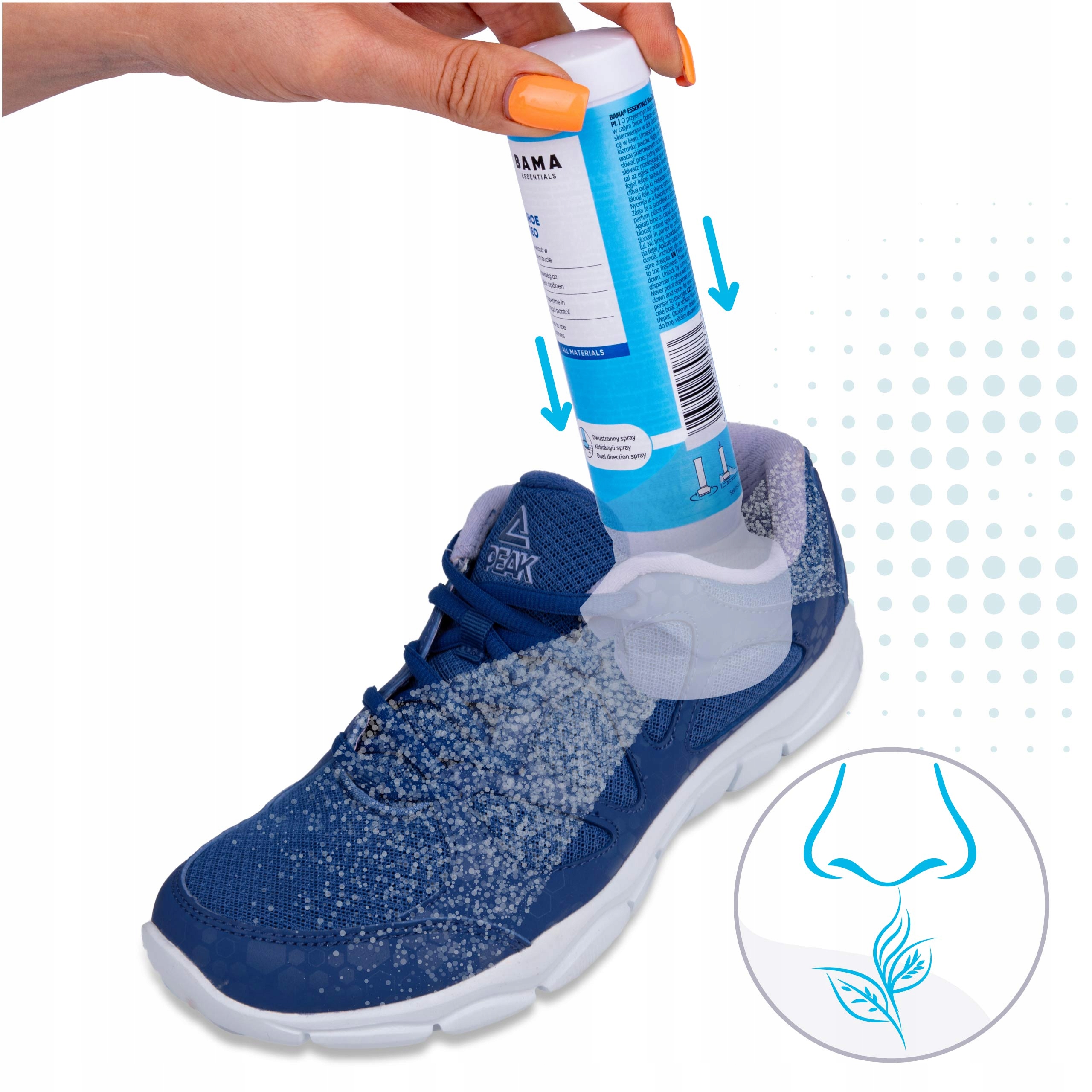 BAMA Dezodorant do obuwia butów mix 3 x 100 ml Nazwa Dezodorant do butów