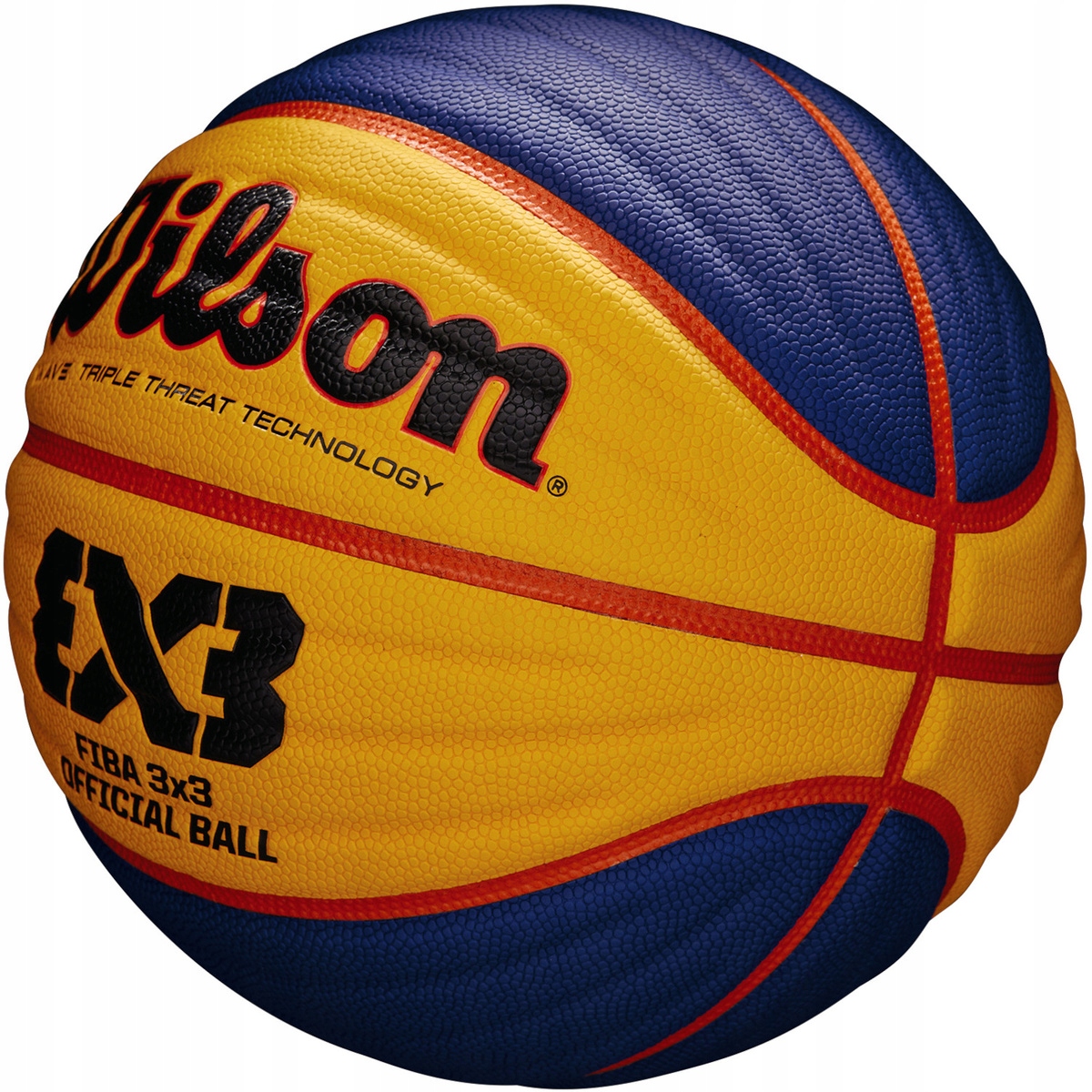 WILSON 3x3 FIBA BASKETBALOVÁ LOPTA OFICIÁLNA ZÁPASOVÁ TURNAJOVÁ KOŽA Farba modrá