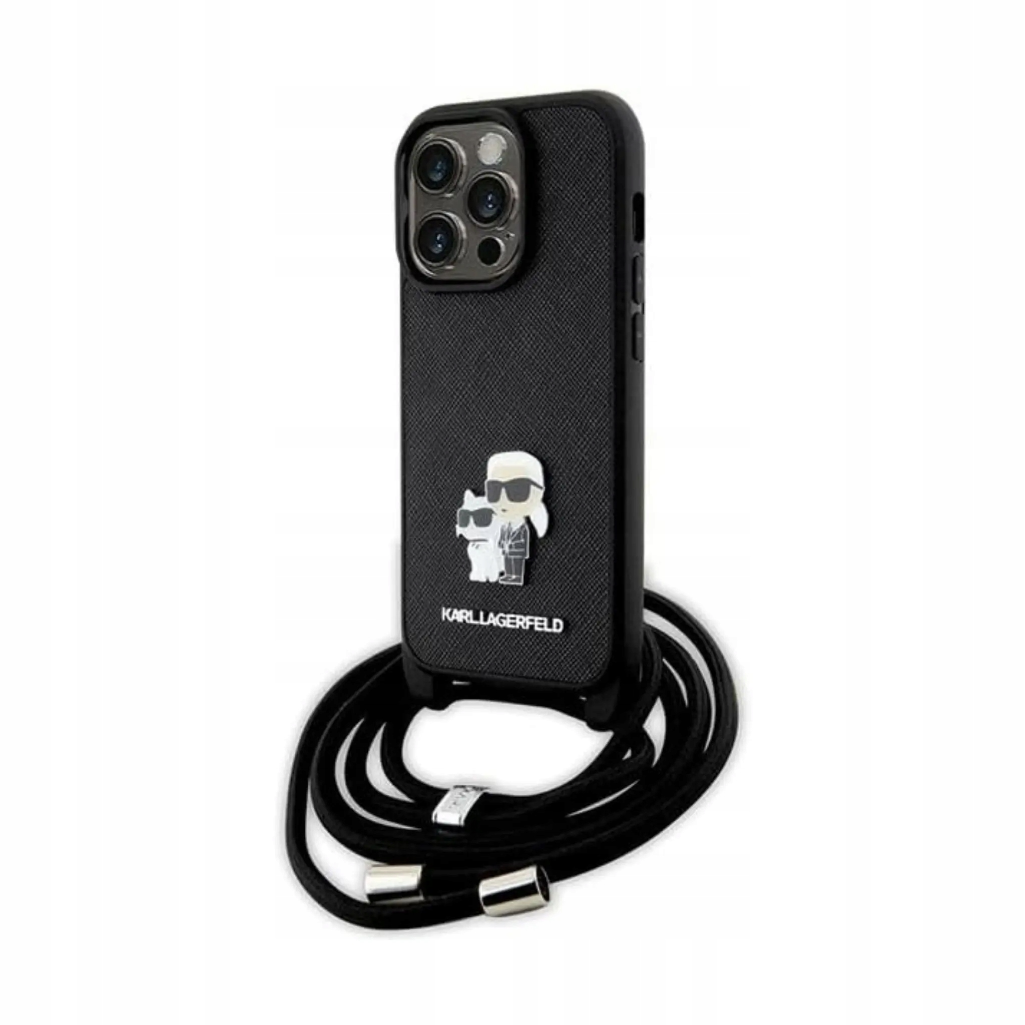 Karl Lagerfeld Karl &amp; Choupette Hardcase, czarny iPhone 14 Pro