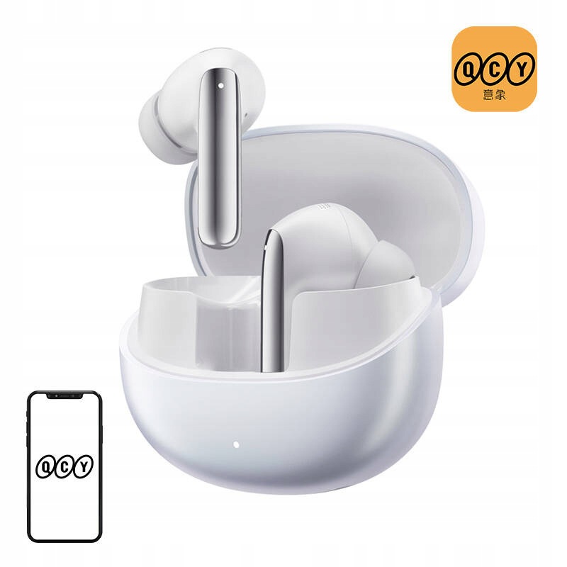Sluchátka Tws Qcy MeloBuds Pro HT08, Anc (bílá)