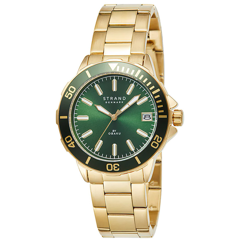 Pánské Hodinky Strand S744GDGESG zlaté s náramkem