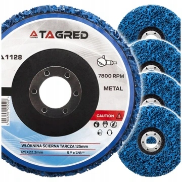 ŚCIERNICA TARCZA ŚCIERNA WŁOSY MURZYNA 125MM x5 szt