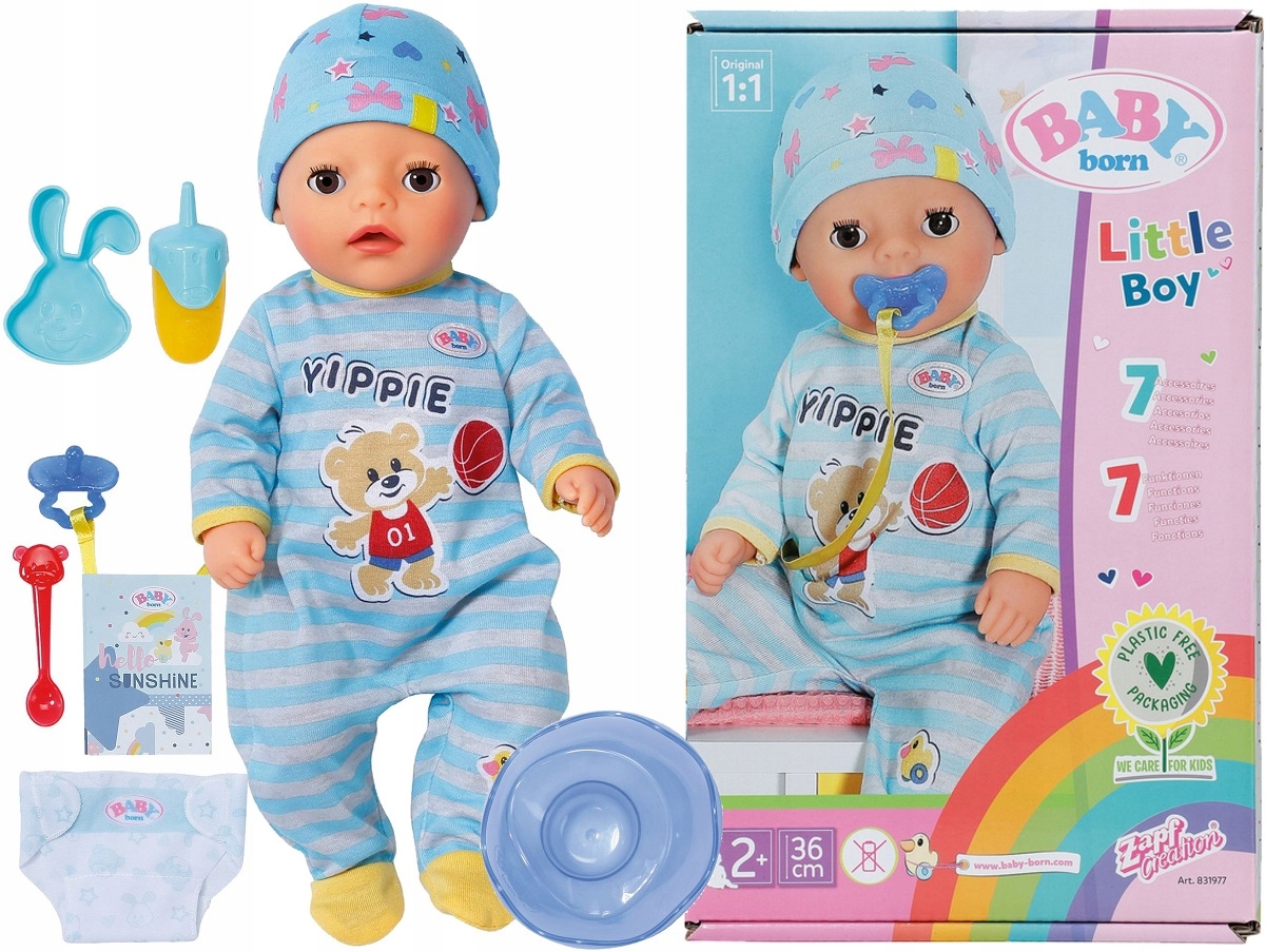 

Baby Born Little Boy Lalka Interaktywna 831977