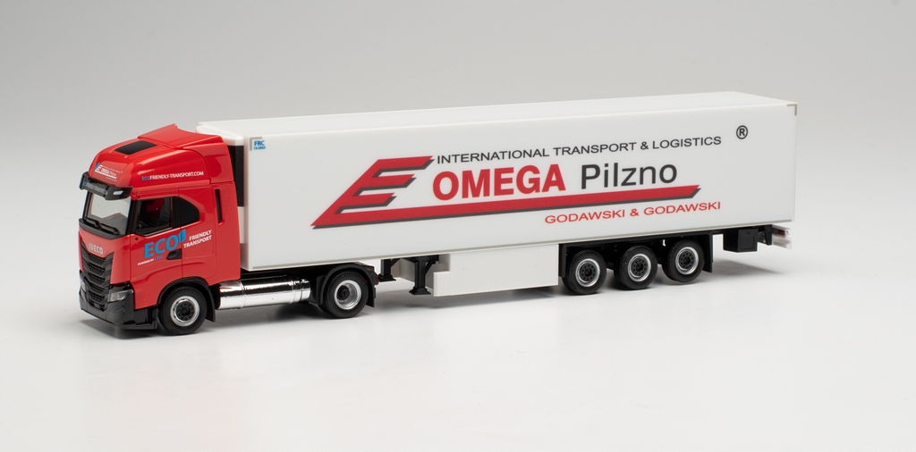 Herpa 948135 Iveco S-Way Lng chladírna Omega Plzeň