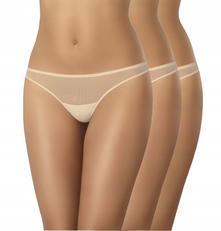 

Wielopak majtek brazylijskich Tati beż XL