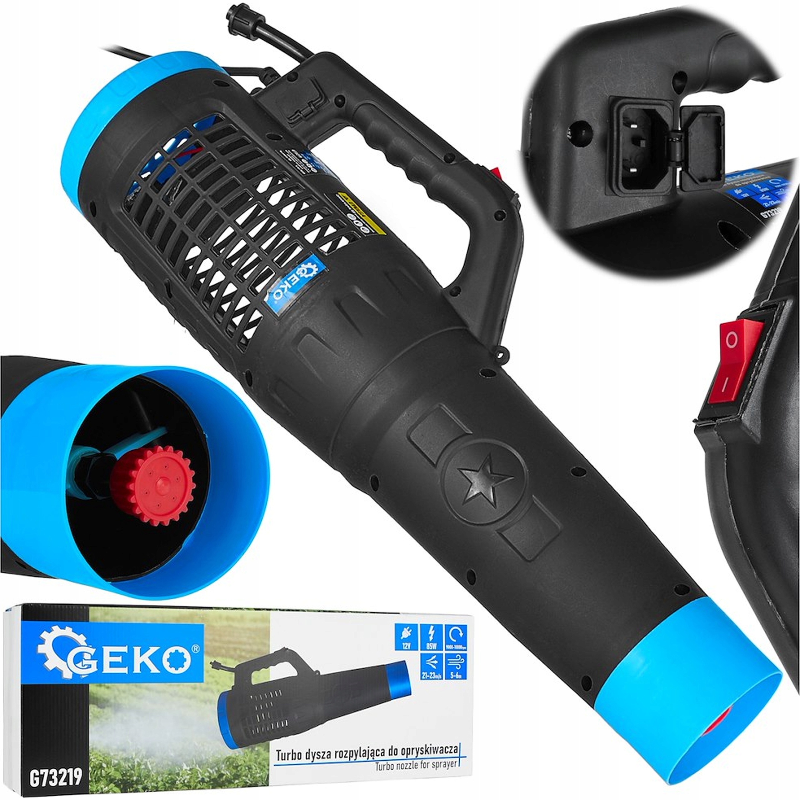 Turbo rozprašovací tryska Geko pro postřikovač 12V 85W G73219