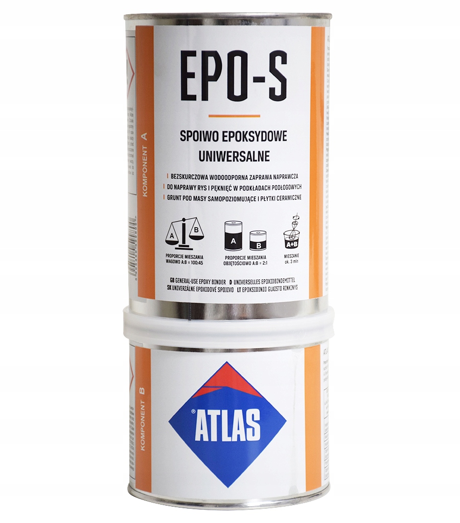 

Atlas Epo-s Żywica Epoksydowa Gruntująca A+b 1KG
