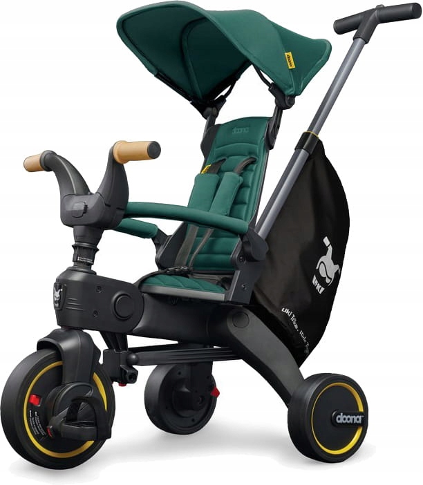 Doona Liki Trike S5 5w1 Deluxe składany rowerek trójkołowy Green