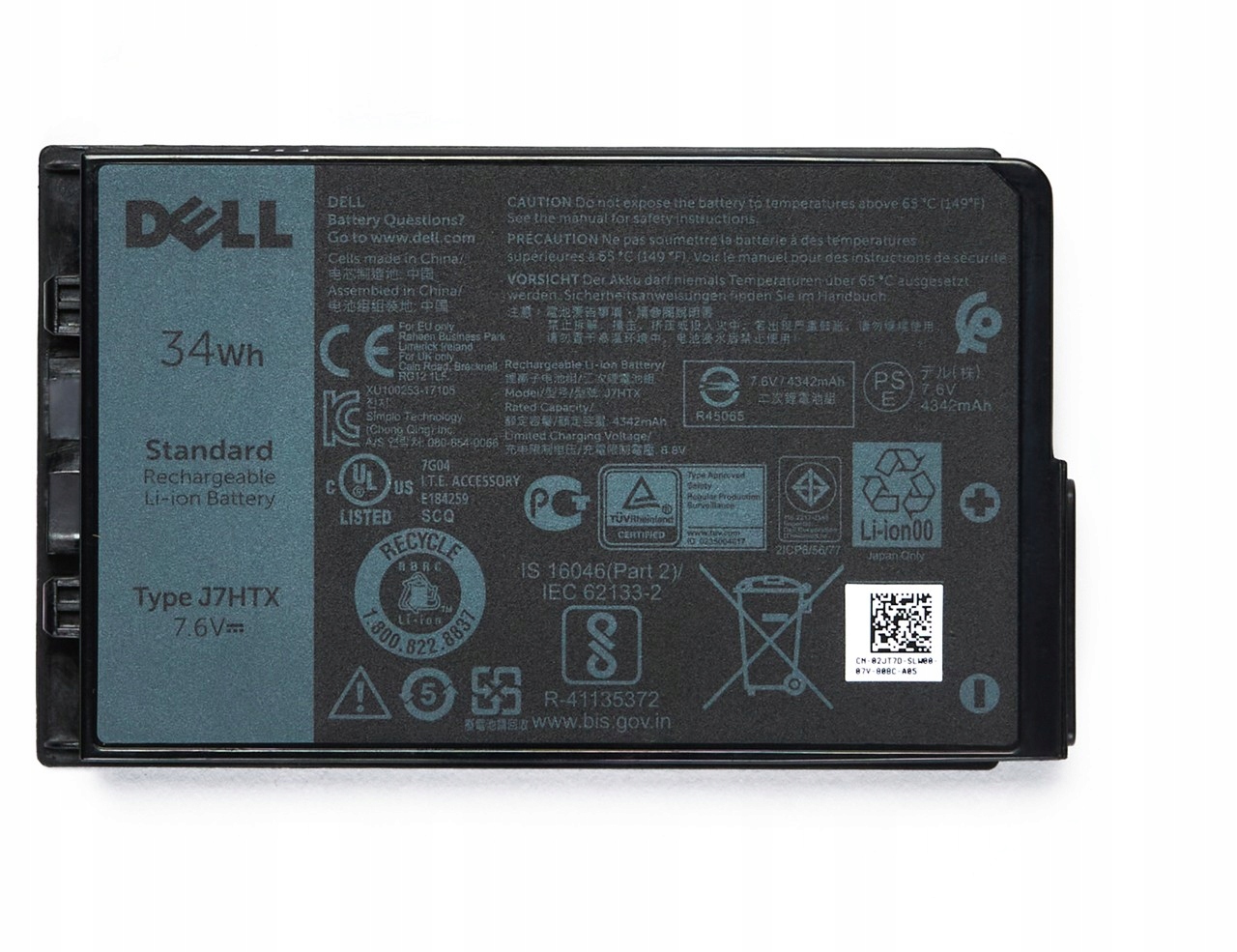 Nová Originálna batéria Dell 34Wh J7HTX 2JT7D 451-BCDH Výroba 07.2025