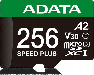Adata Paměťová karta microSD Speed Plus 256 Gb UHS1 U3 V30 A2 180/160 MB/s