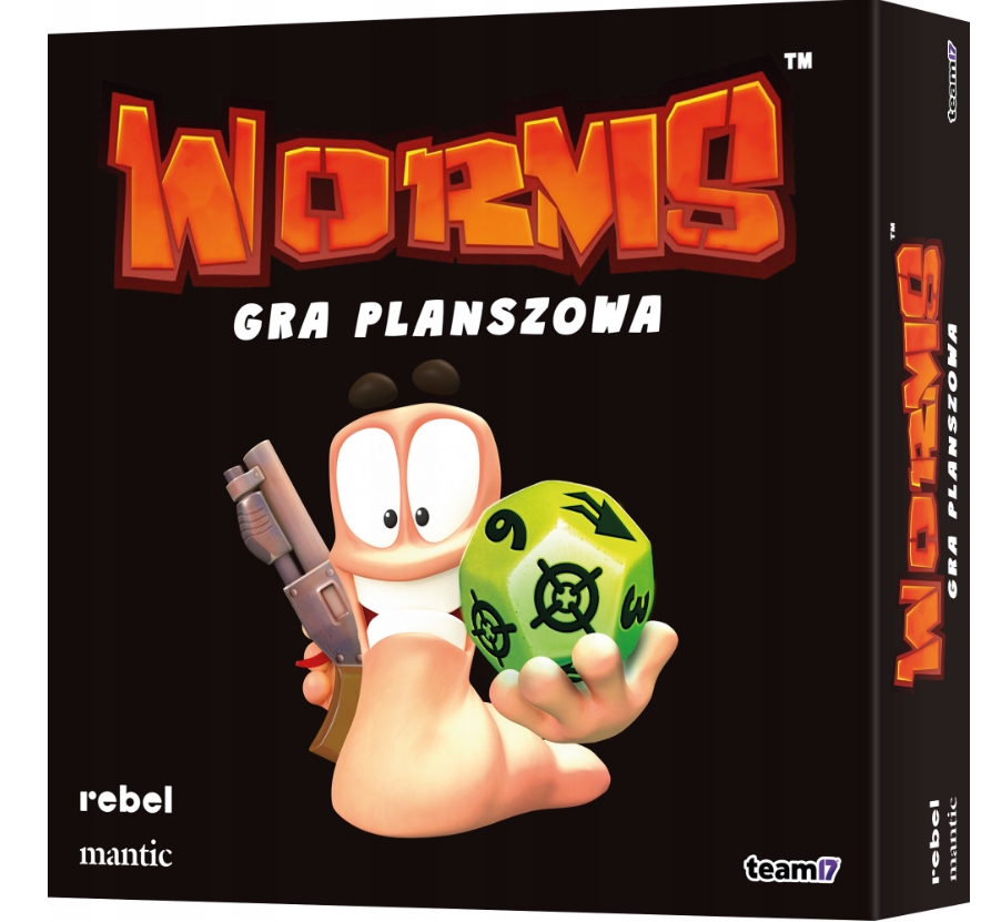 Gra planszowa Worms dla 4 graczy Rebel