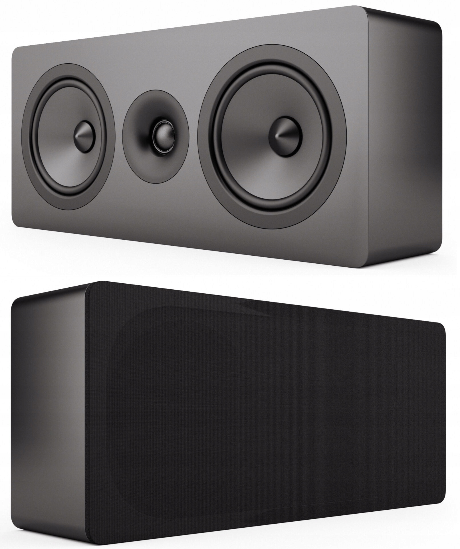 Acoustic Energy AE105 Černo-černé Estetické A Efektivní Nástěnné Sloupky