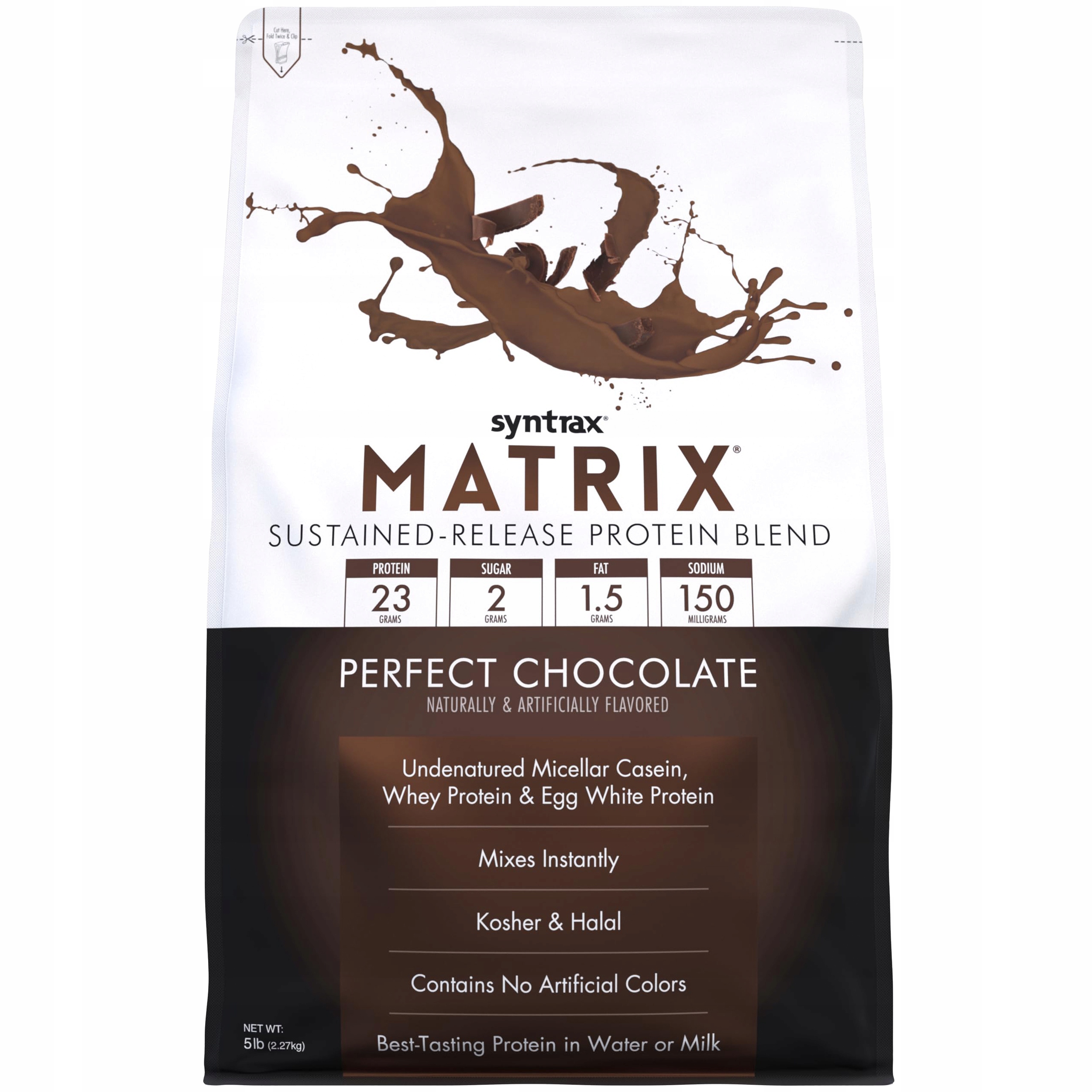 Protein Syntrax Matrix 5.0 2270 g Čokoláda Protein Kazeina