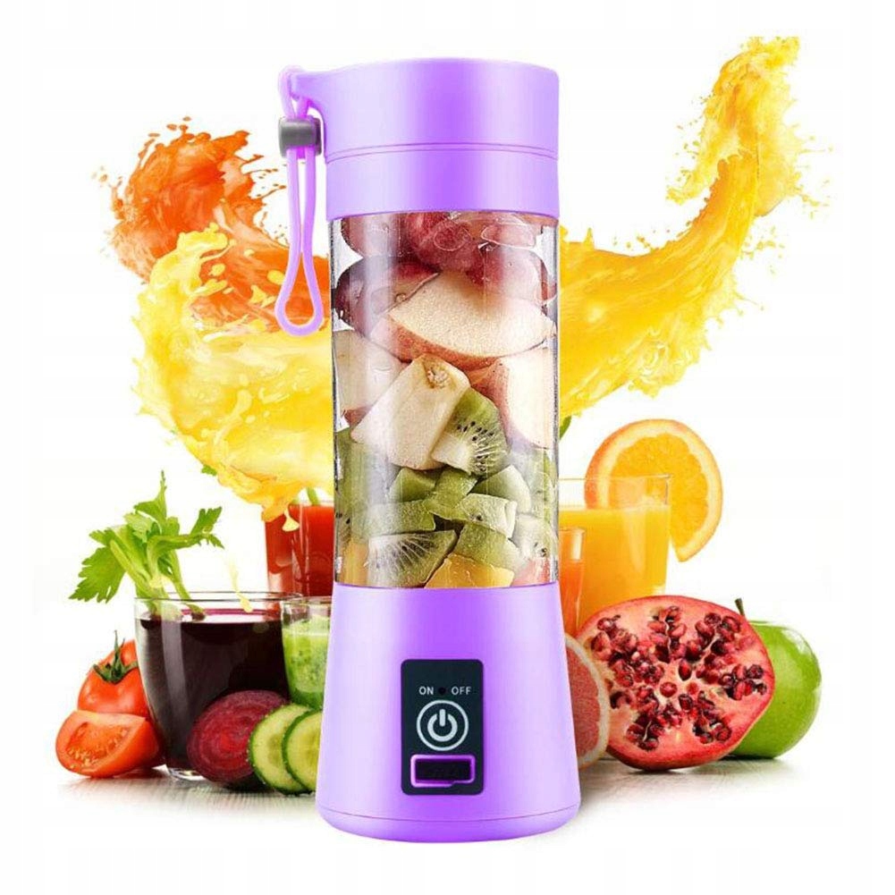 BLENDER TURYSTYCZNY USB 380ML FIOLETOWY Przenośny