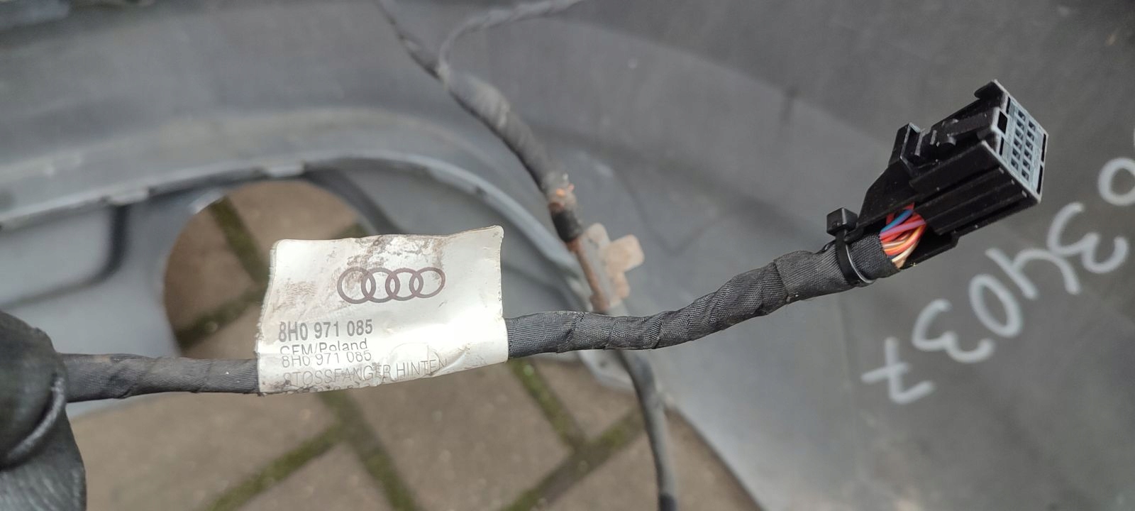bumper rear part rear PDC Audi A4 B7 Cabrio LY7J