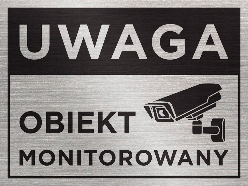 

Tabliczka Obiekt Monitorowany 20x15 cm