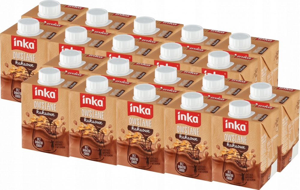 20x Inka Owsiane Kakaowe Napój owsiany 500ml