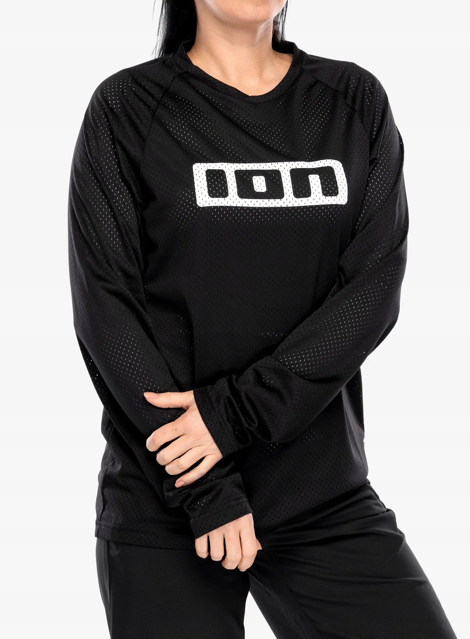 Bluza rowerowa Ion Logo Ls black S