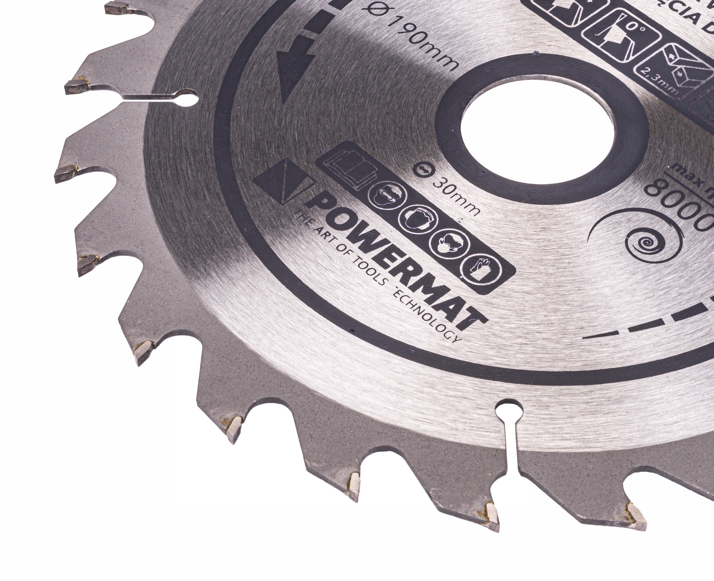 Tarcza WIDIOWA Do Drewna Piły Piła 190 x 30 mm 24Z Marka Powermat