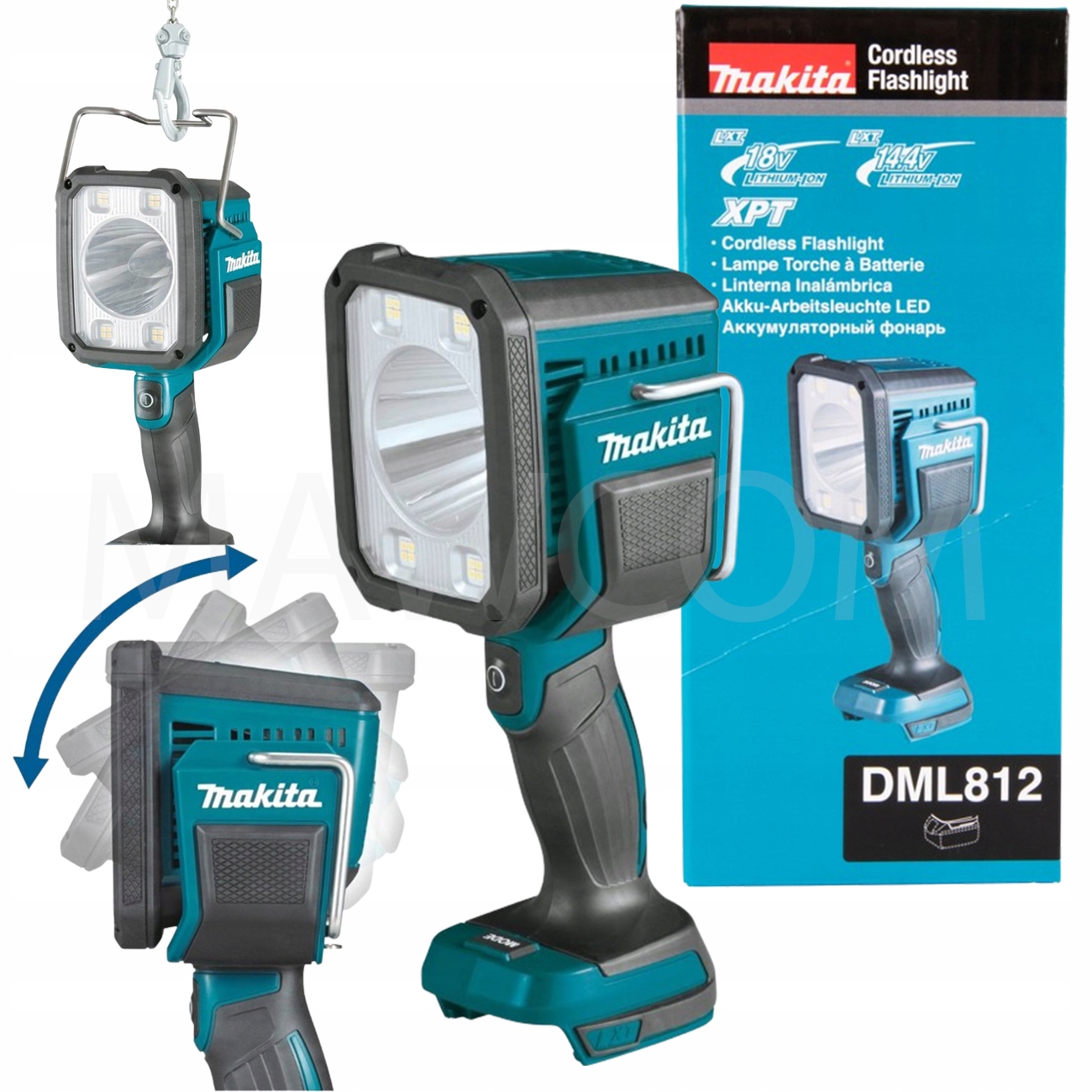 Makita DML812 Akum. Latarka Led 18V 14,4V Lampa