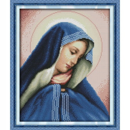 Kanva s potiskem vyšívací sada (kanva,mulina)