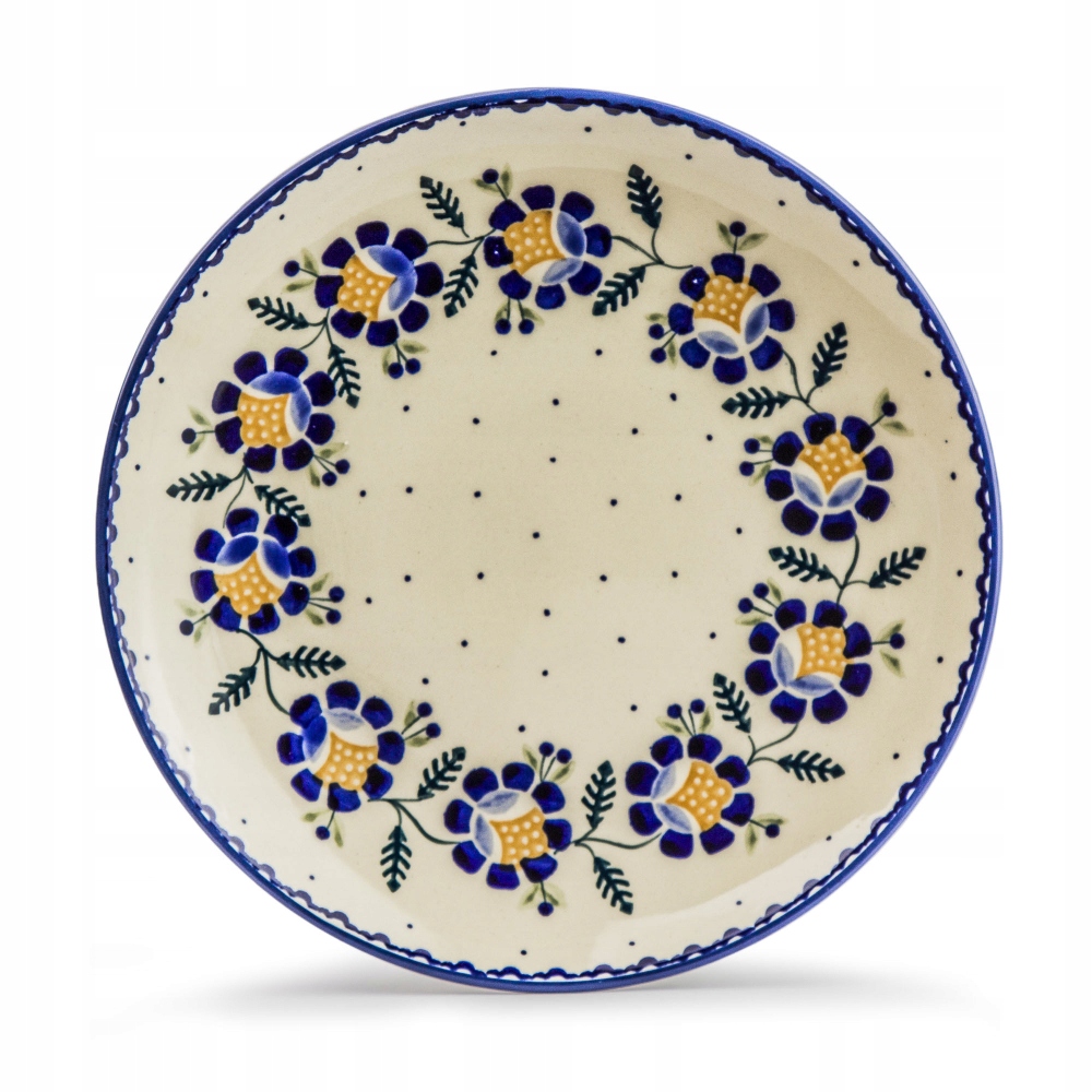 

Talerz obiadowy płytki ceramiczny Bolesławiec 00RU
