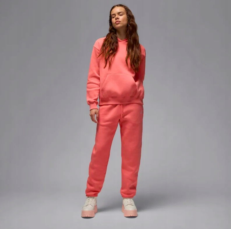 Dresové kalhoty Jordan Brooklyn Fleece FV7077-603 velikost S růžové