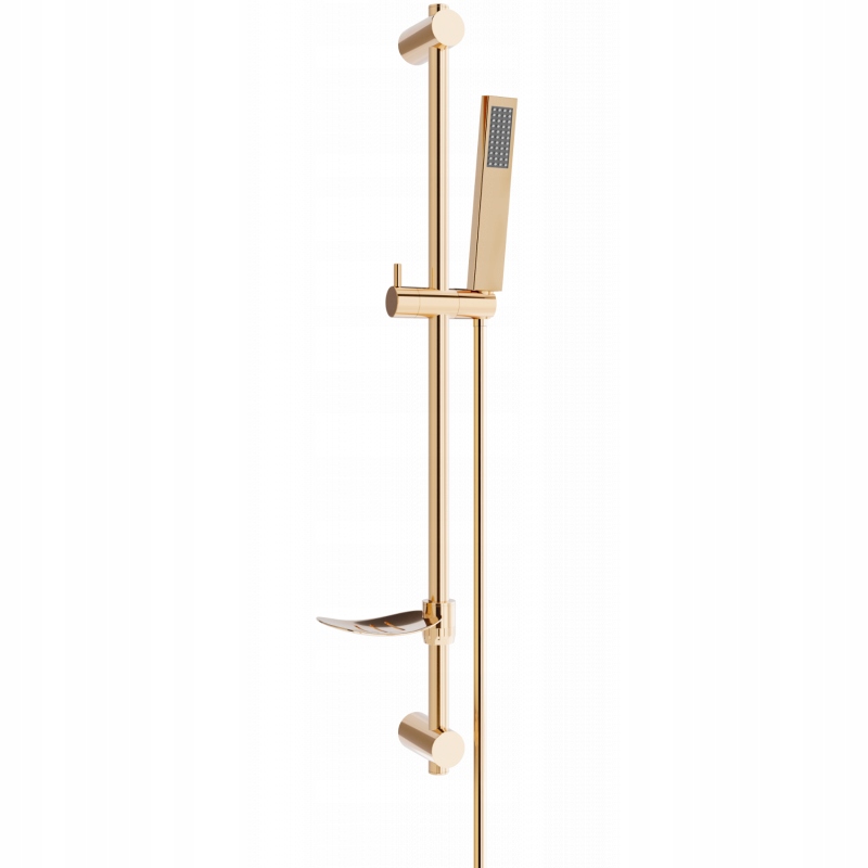 Mexen DF00 posuvný sprchový set, Zlatorůžová