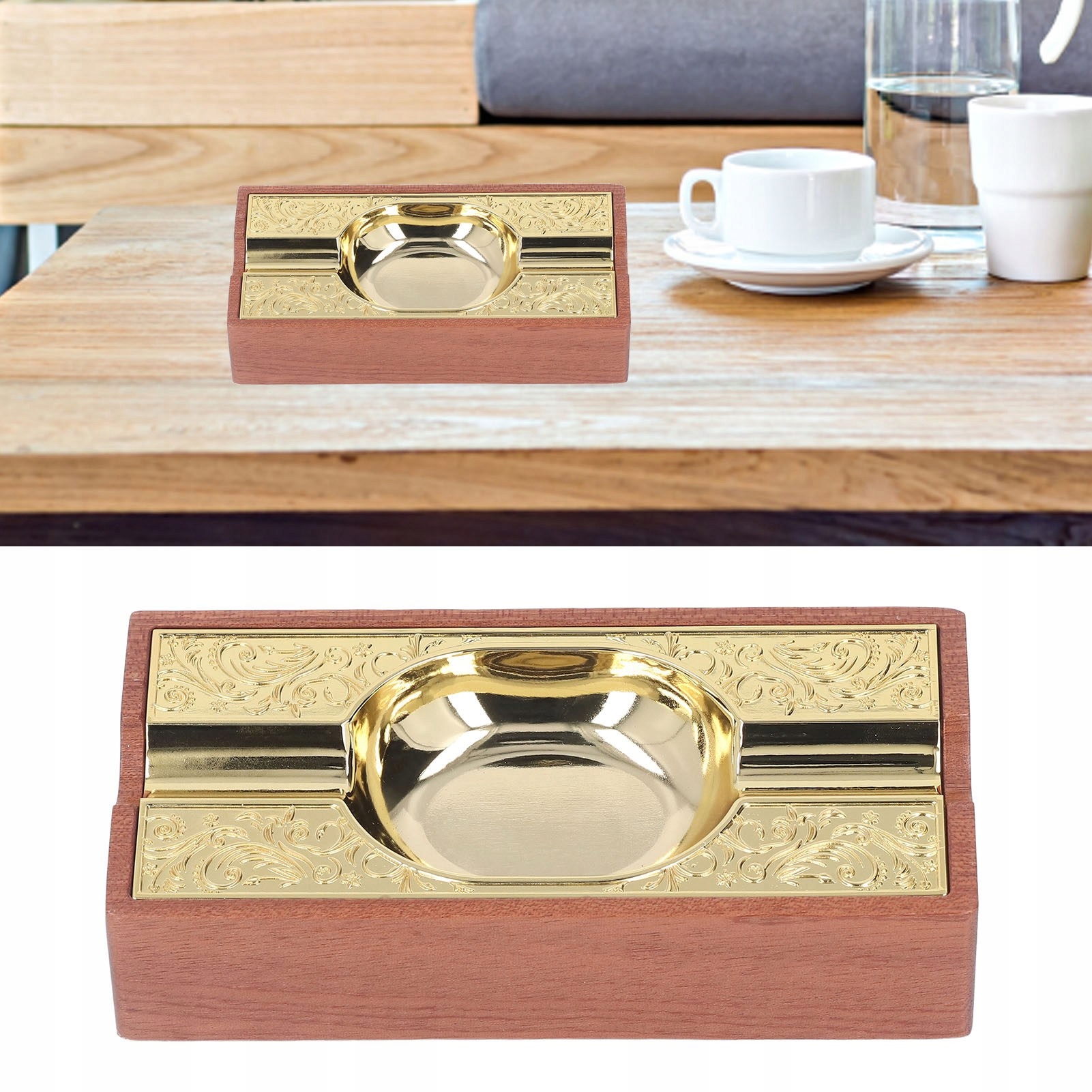 Popielniczka na cygara Vintage prostokątny