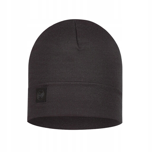 Buff czapka zimowa z wełny merino heavyweight beanie black