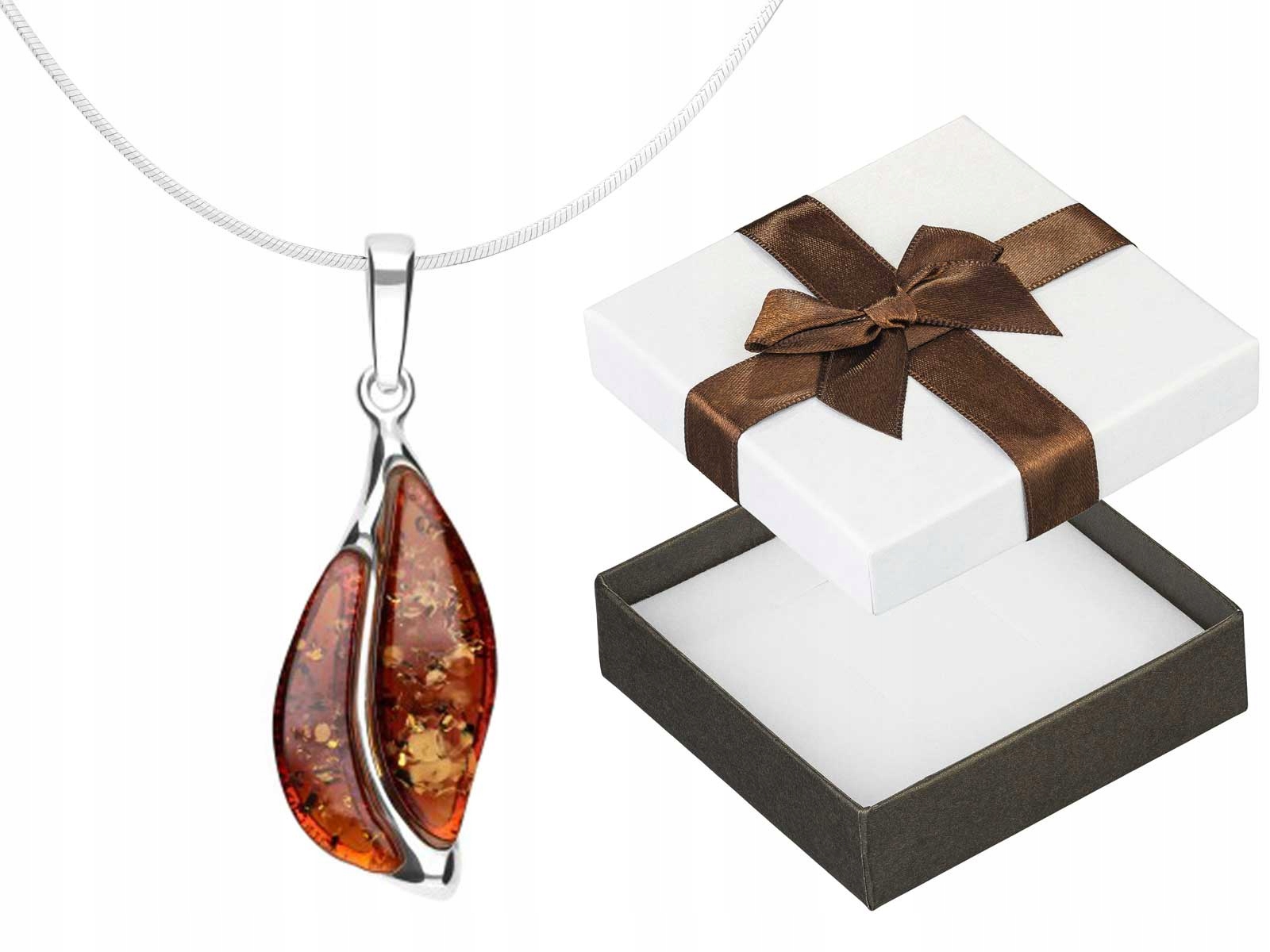 Elegantní stříbrný dámský náhrdelník s baltským jantarem Choker 30