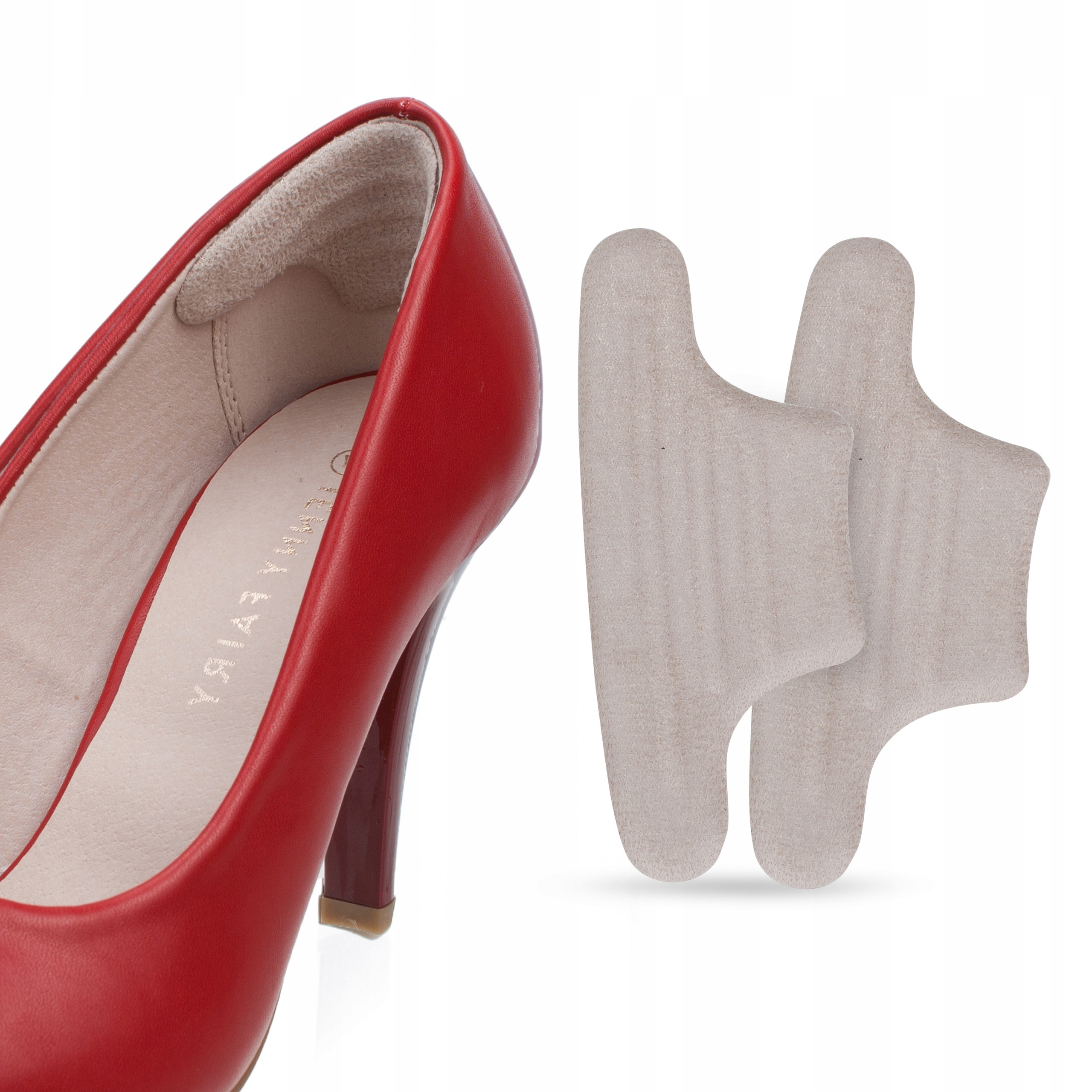 

Zapiętki do butów Żelowe Wklejane welurowe